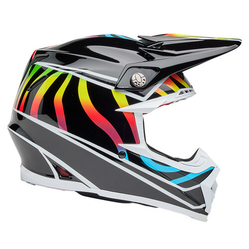 Bell MOTO-9S FLEX Drift Gloss Black/Multi Helmet