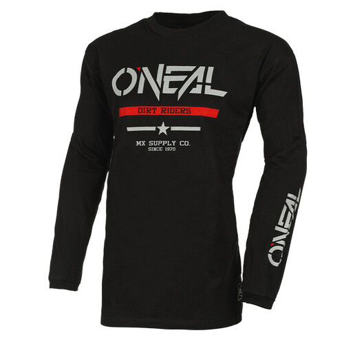 O'Neal Youth ELEMENT Squadron Cotton Jersey - Black/Grey