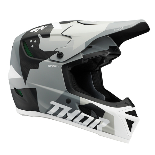 THOR MX REFLEX SPORT CARBON BRAVE HELMET GREY/WHITE 