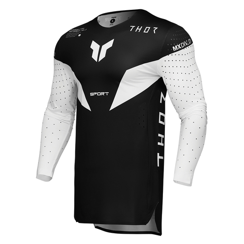 JERSEY THOR MX SPORT STRIKE BLACK 