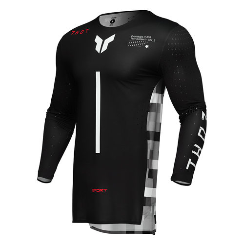 JERSEY THOR MX SPORT RIOT BLACK/RED 