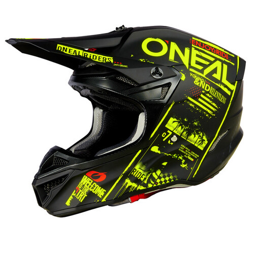 O'Neal 5SRS ATTACK Helmet - Black/Neon