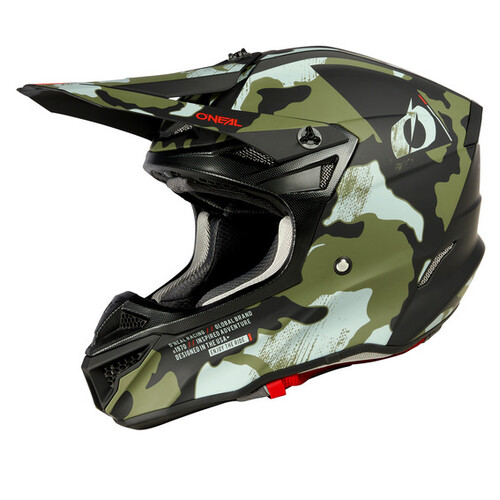 O'Neal 5SRS CAMO Helmet - Black/Green