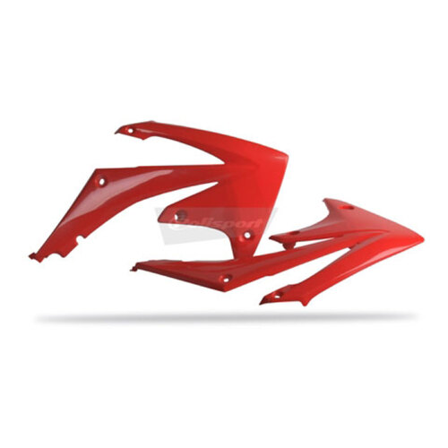 Honda CRF250R 10-13 CRF450R 09-12 Radiator Scoops Red