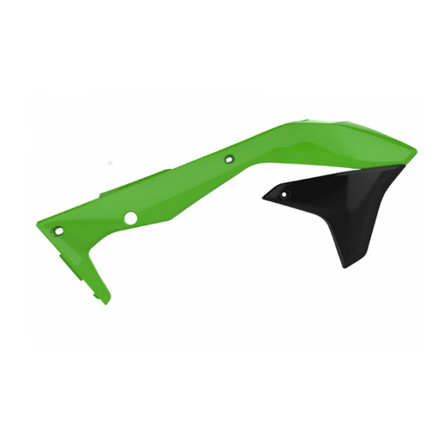 Kawasaki KX450F 16-18 Radiator Scoops Green/Black