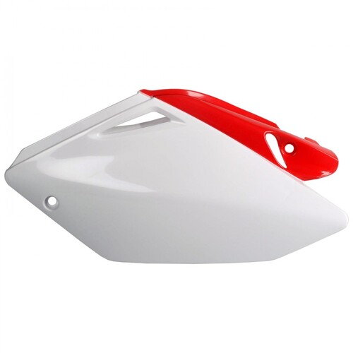 POLISPORT HONDA CRF250R 04-05 SIDE PANELS - WHT/RED