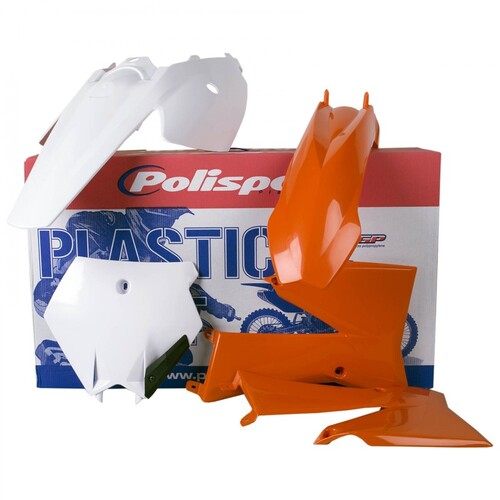 KTM 85SX 06-12 Plastics Kit Orange/White