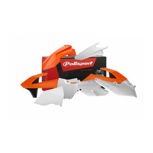 KTM SX SXF XCF 16-17 OEM Plastics Kit Orange/White