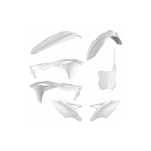 Kawasaki KX250F 17-20 Plastics Kit White