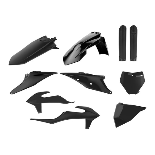 KTM SX SXF XC XCF 19-22 OEM Plastics Kit Black