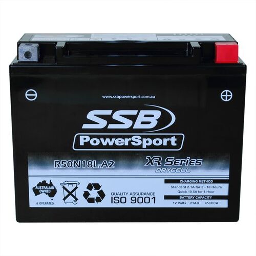 SSB Powersport XR Series High Performance AGM 12V 21AH Motorcycle Battery