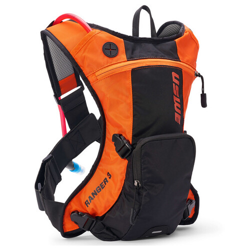 USWE Ranger 3L Dirt Biking Black/Orange 2L Hydration Pack