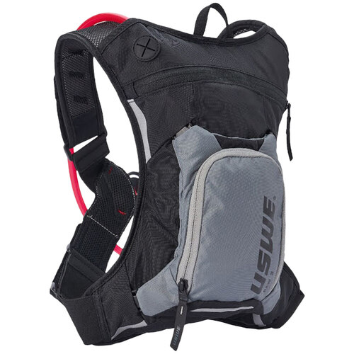 USWE Raw 3L Dirt Biking Black/Grey 2L Hydration Pack