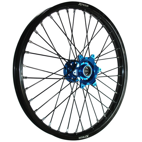 X-TECH Kawasaki KX/KXF Suzuki RMZ250 04-06 Front Rim (Black Rim with Blue Hub)