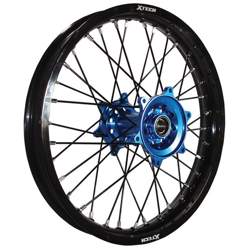 X-Tech Kawasaki KX 06-08 KXF 06-24 Suzuki RMZ250 04-06 Rear Rim (Black with Blue Hub)