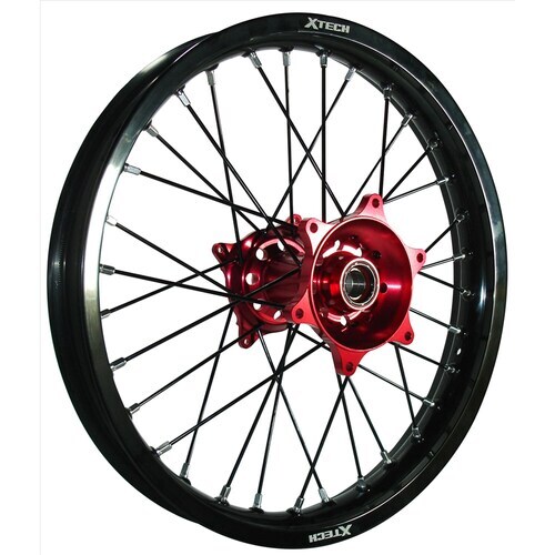 X-TECH KTM Husaberg Husqvarna Gas Gas Rear Rim (Black with Red Hub)