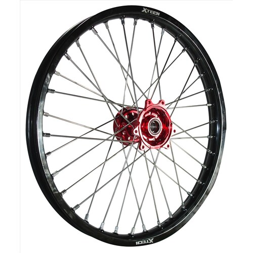 X-TECH KTM 85SX Husqvarna TC85 Gas Gas MC85 Front Rim (Black with Red Hub)